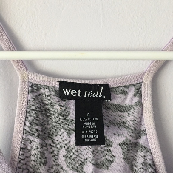 Wet Seal Purple Gradient Reptile Print Tank S - Picture 10 of 10